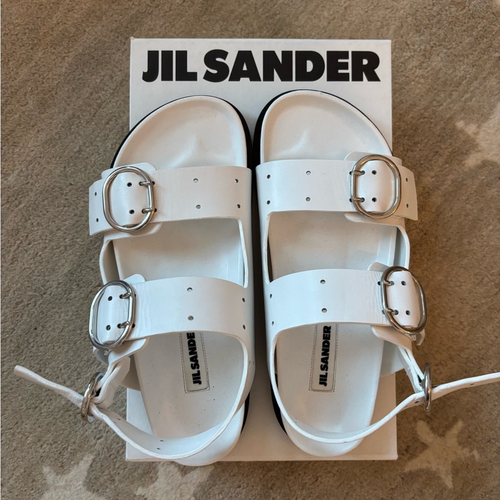 Jil Sander Leather Sandals